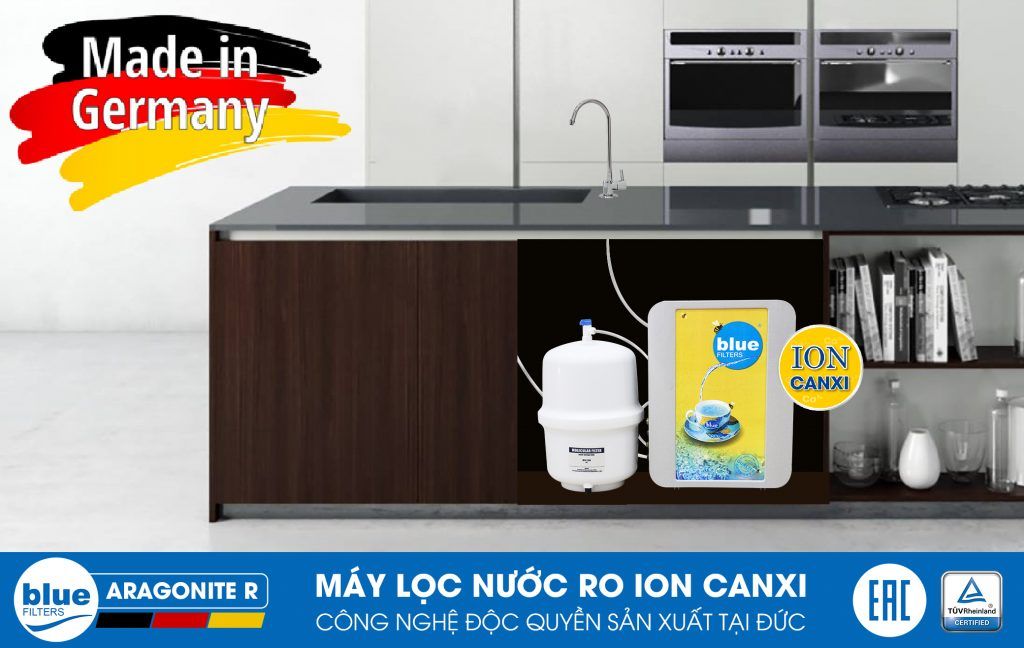 Máy lọc nước RO BlueFilters Aragonite R - Made in Germany