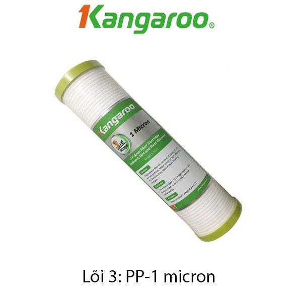  [CHÍNH HÃNG] Bộ 3 lõi lọc thô  123 Kangaroo - dùng thay thế cho máy lọc RO tủ hoặc để gầm của Kangaroo Karofi và các hãng tương đương 