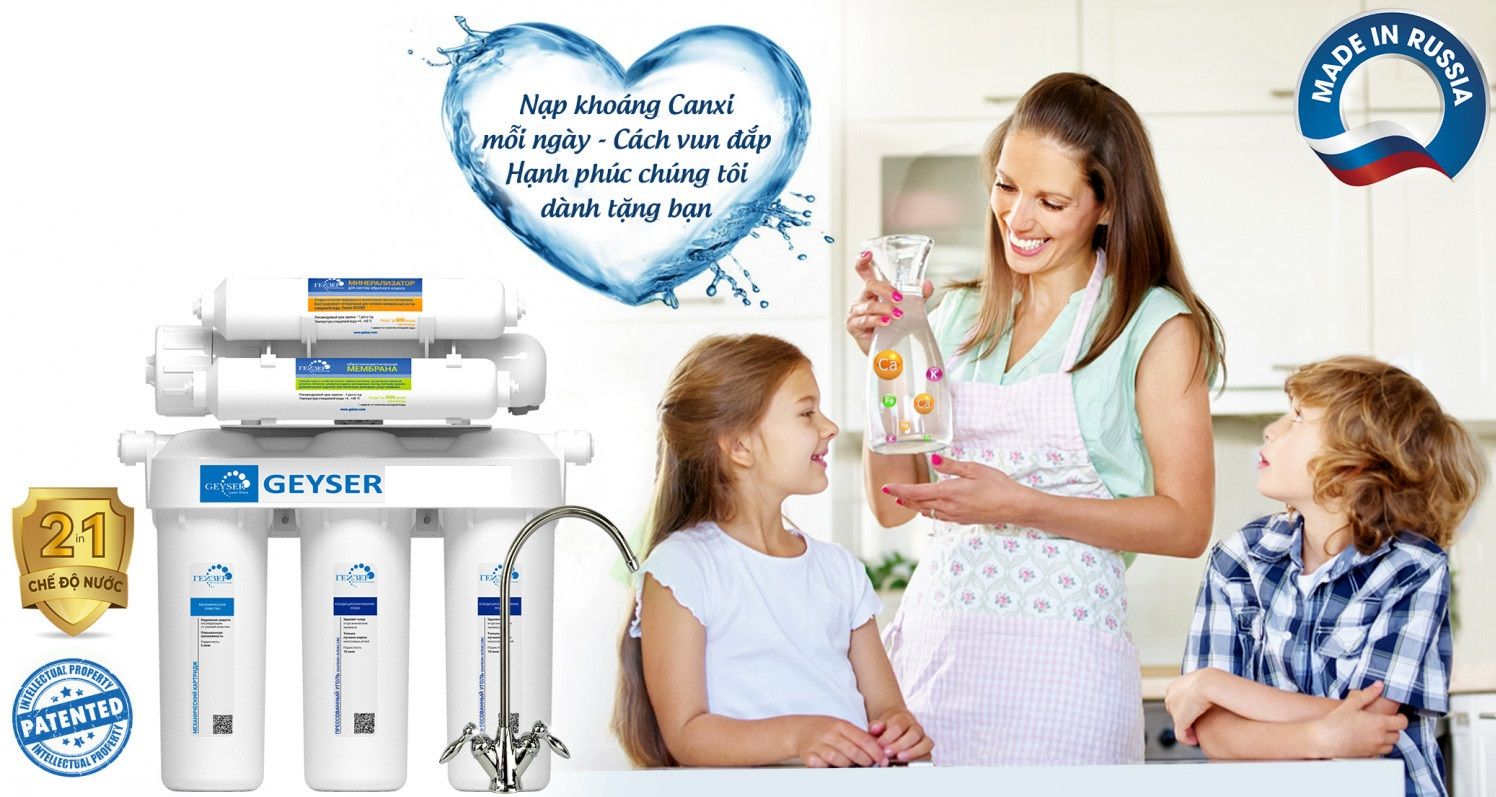 Máy lọc nước RO Geyser EUROAQUA EU6 (made in Russia)