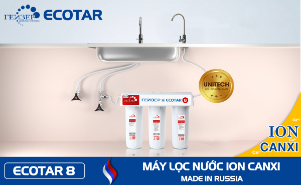 Geyser ECOTAR 8 Ion Canxi – Made in Russia - Model 2023
