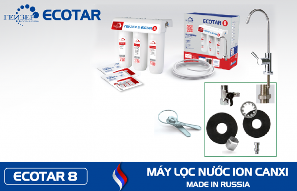 Geyser ECOTAR 8 Ion Canxi – Made in Russia - Model 2023