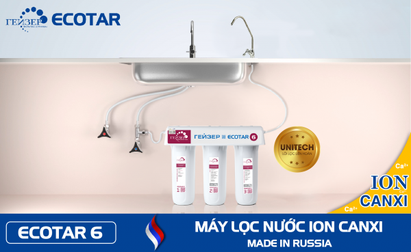 Geyser ECOTAR 6 Ion Canxi – Made in Russia - Model 2024