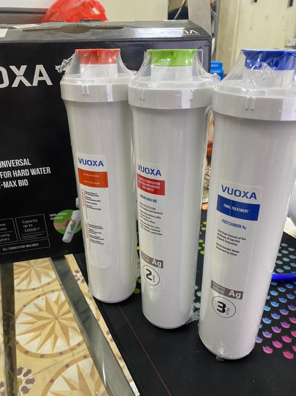 Bộ tiền xử lý cho máy lọc nước ion kiềm Geyser Vuoxa A Vuoxa Smart Bio (nhập Nga nguyên bộ)