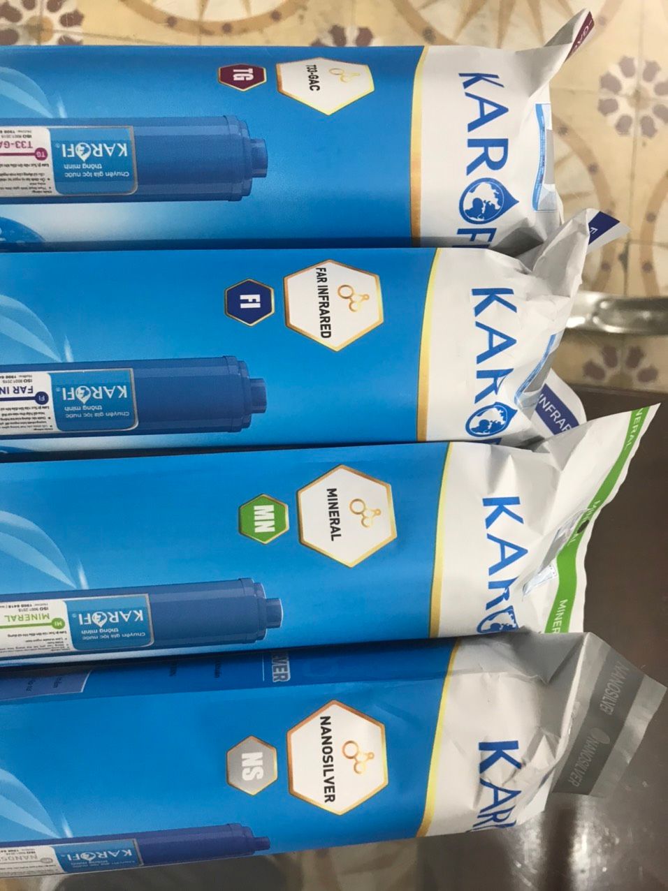  [CHÍNH HÃNG] Bộ 3 lõi  Smax Duo 123 Karofi - dùng thay thế cho máy tủ hoặc để gầm của Karofi Kangaroo và các hãng tương đương 