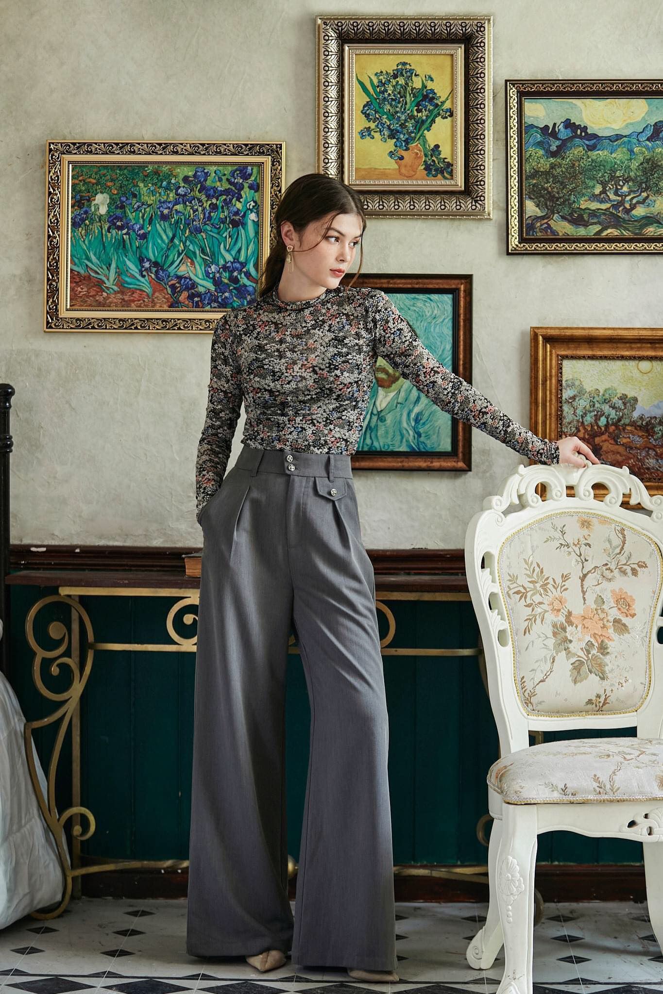 Clover Shirt - Áo thun hoa dài tay A57