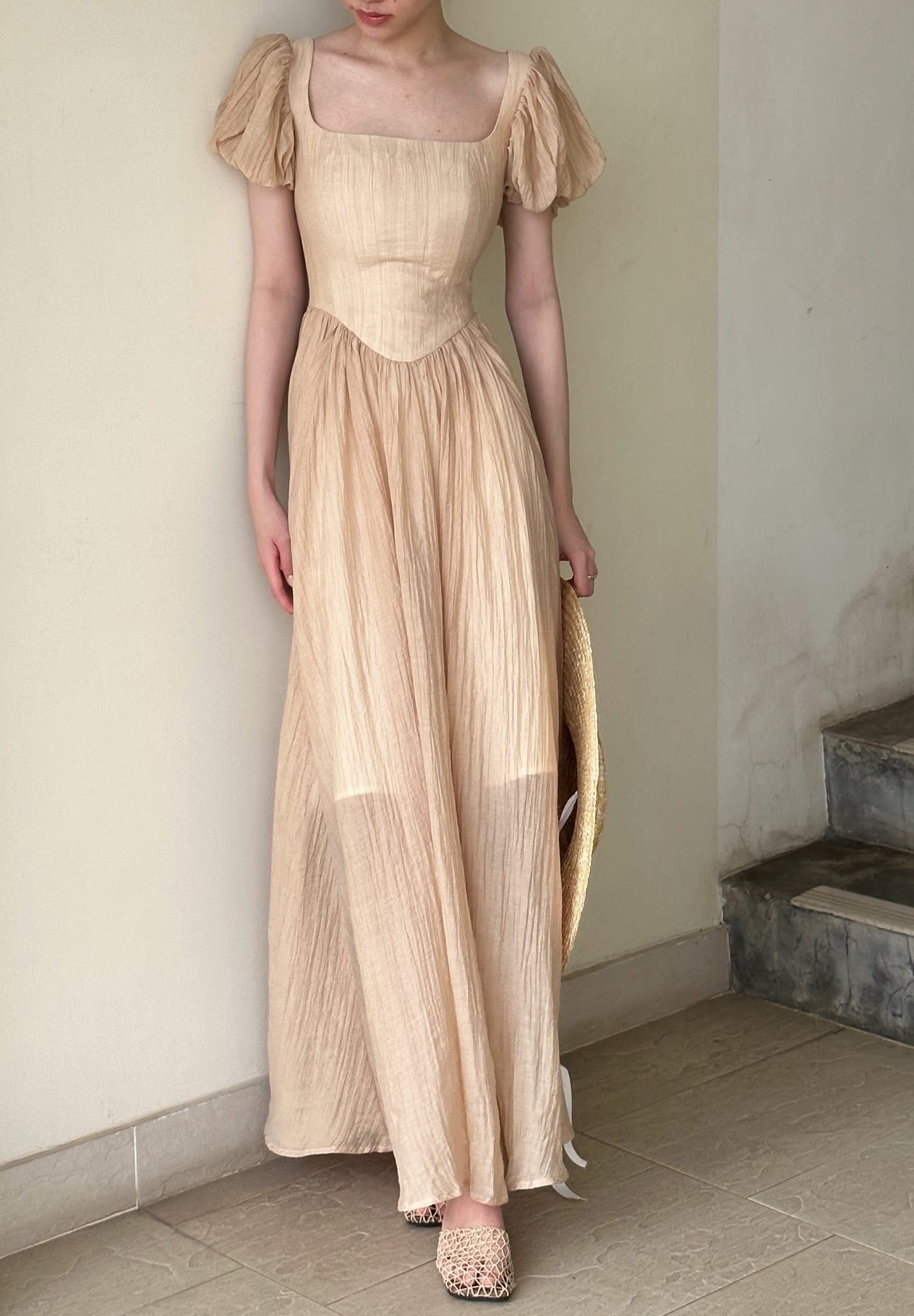 Josie Dress - Đầm Corset Tay Bồng D0131