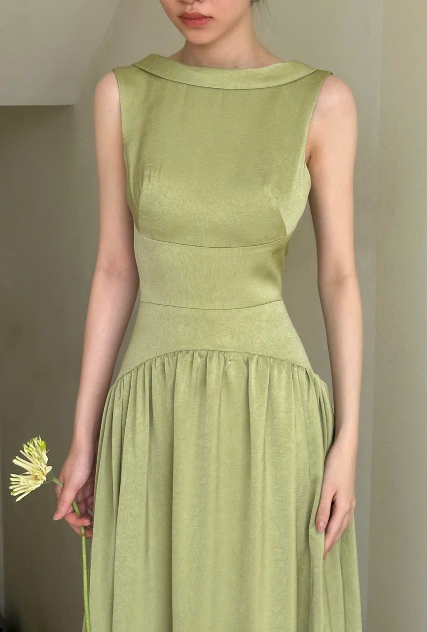 Claudette Dress - Đầm Thiết Kế Vintage QE001