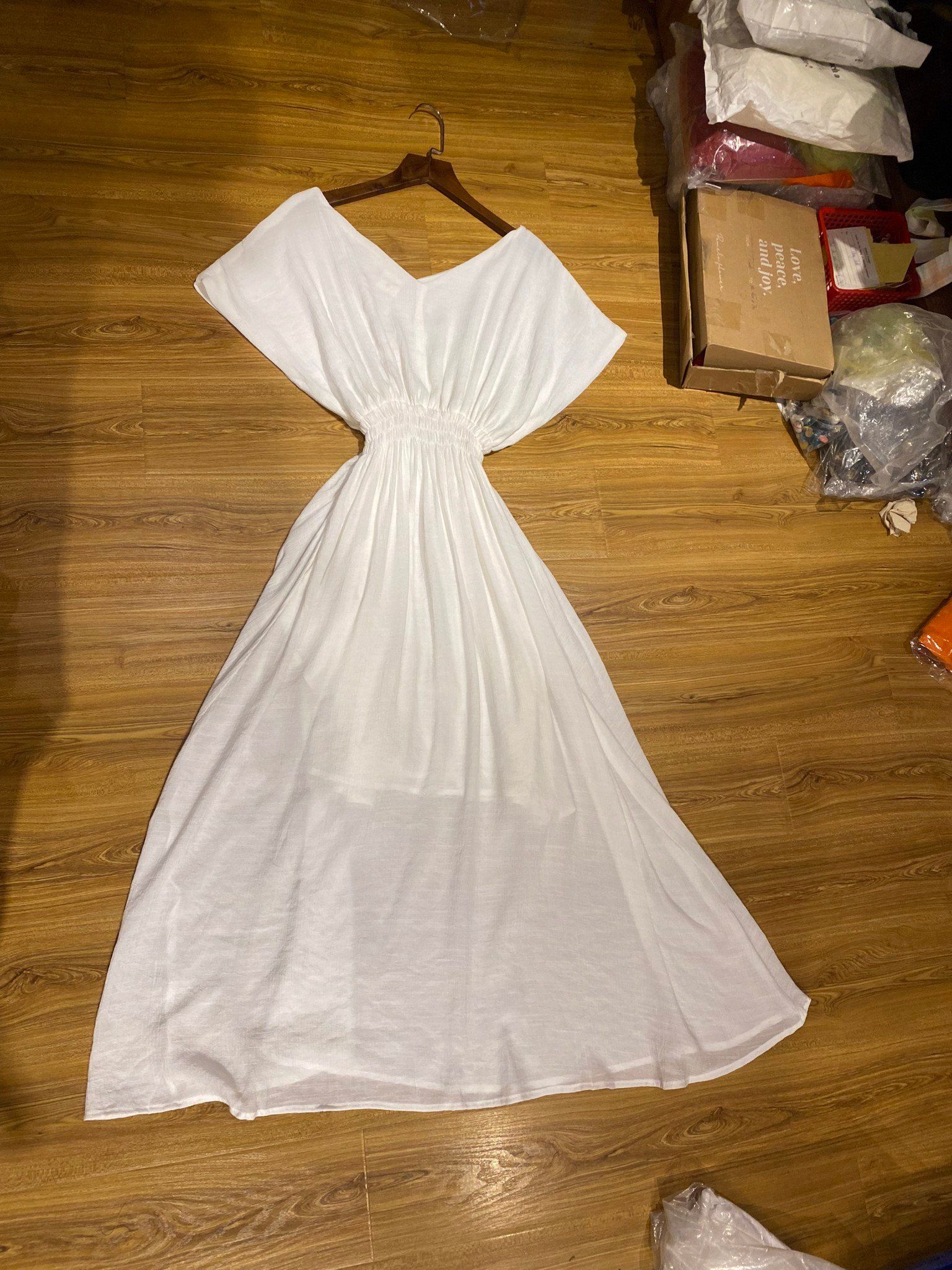 Laila Dress- Đầm maxi cánh dơi , nhấn eo PO01