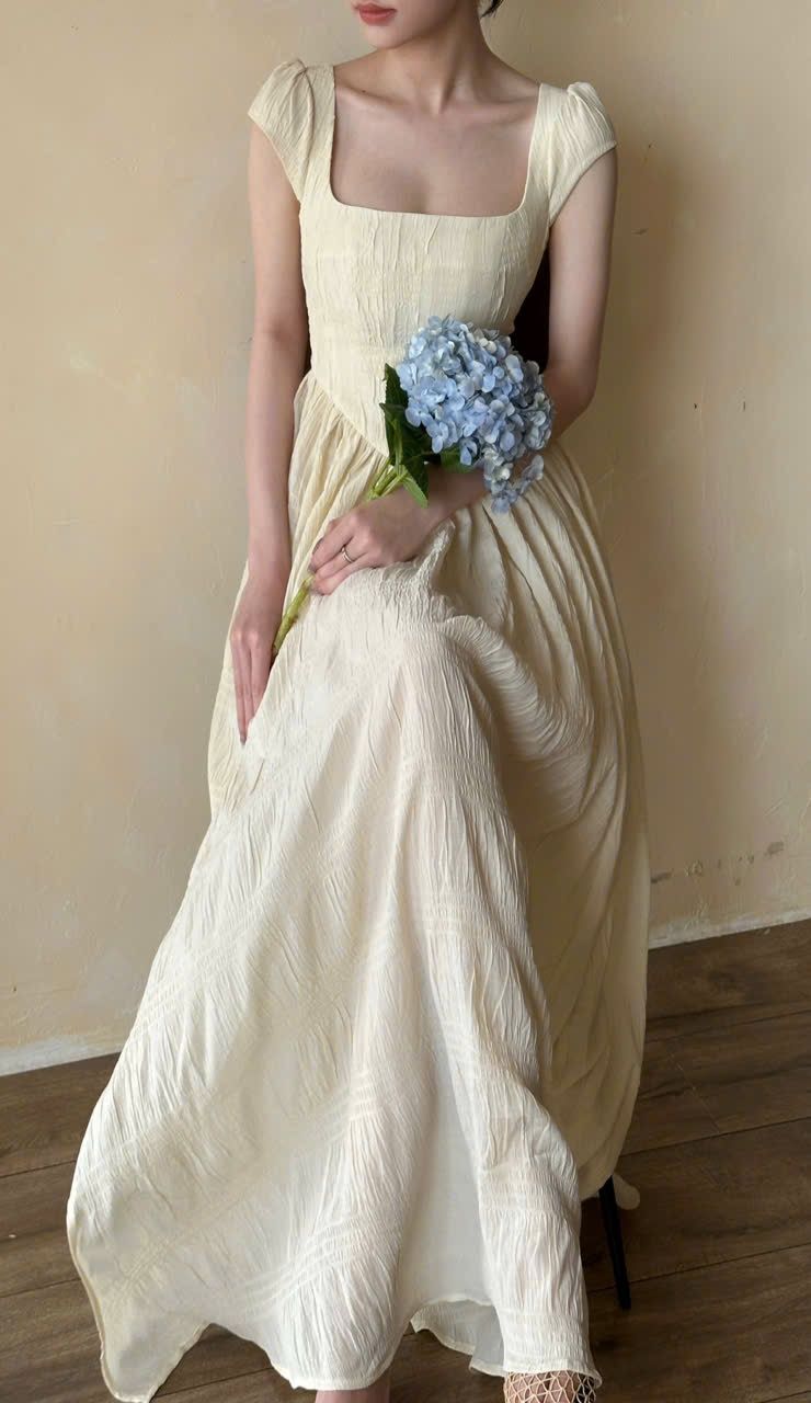 Adela Dress - Đầm Corset Cổ Điển Tay Hến V21