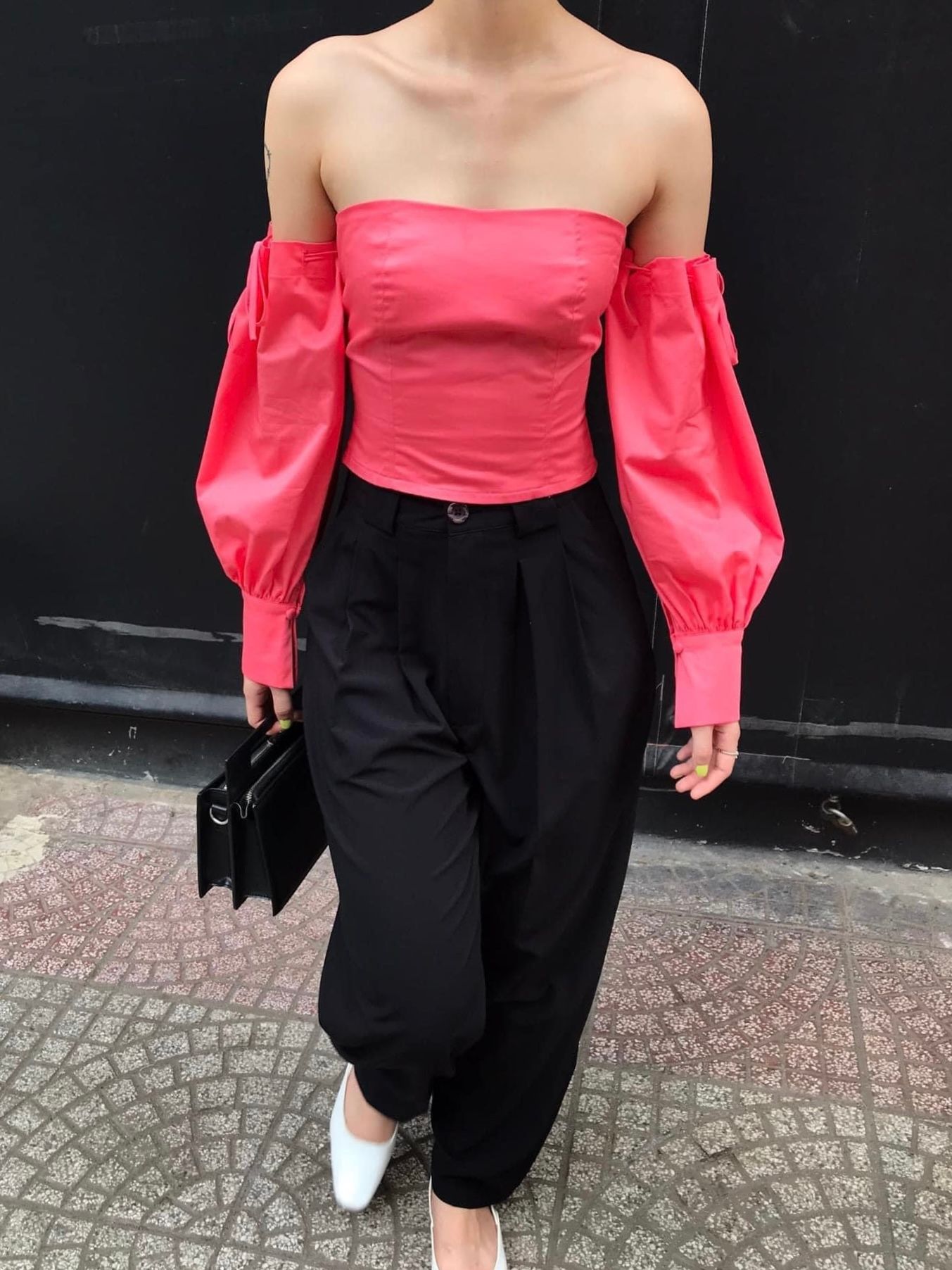Serein Summer Top - Áo trễ vai A011