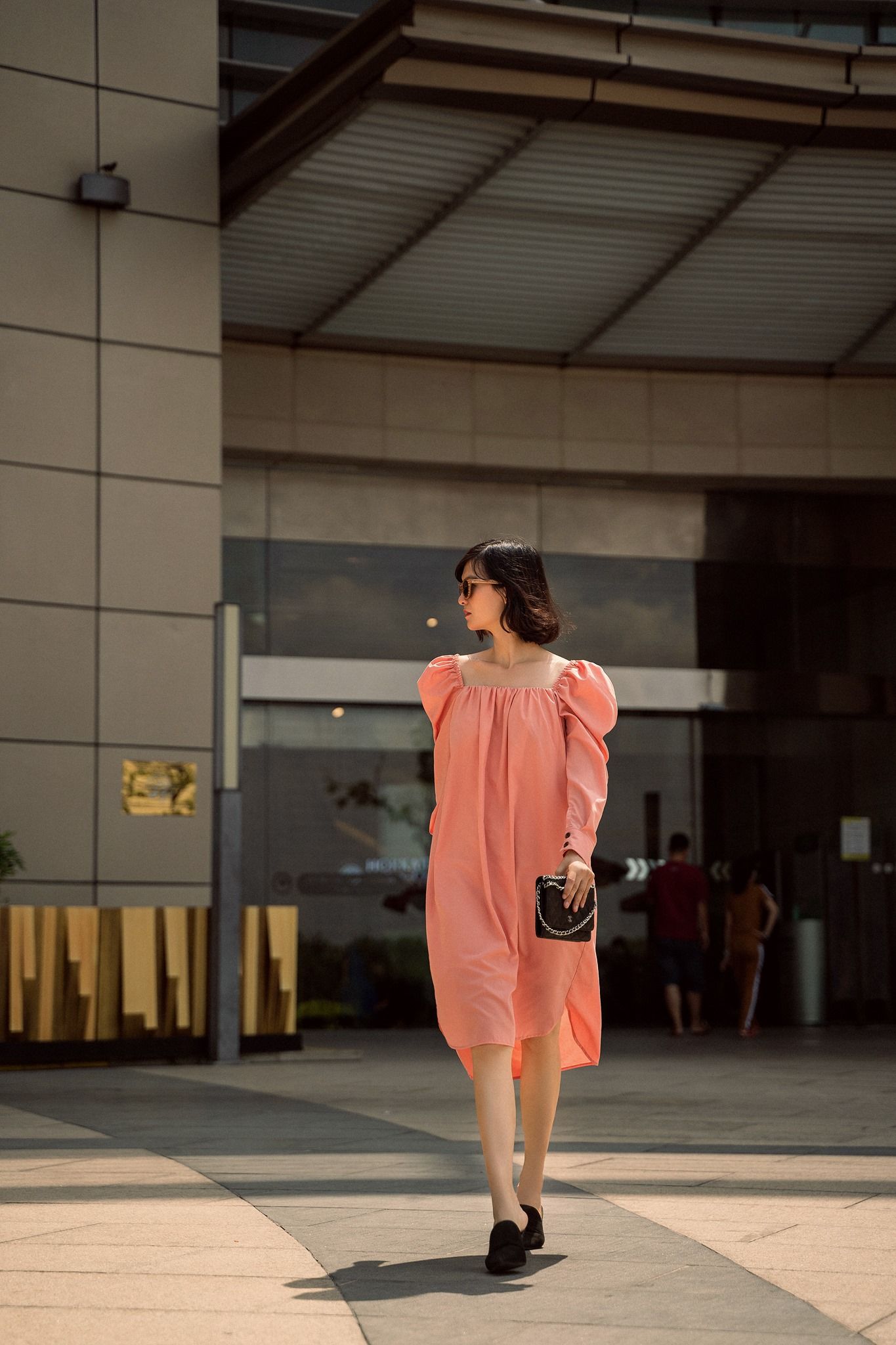 Impressive Shirt Dress - Đầm suông tay phồng (mẹ) D209