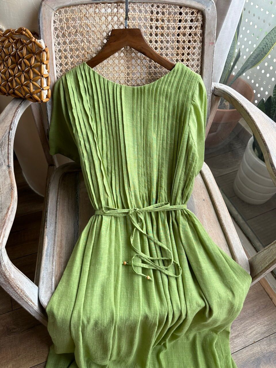Hazel Dress - Đầm Tay Ngắn Xếp Li D743