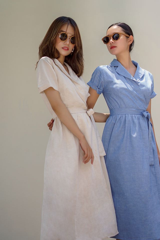 Aniyah Dress - Đầm linen bố D160 -> D162