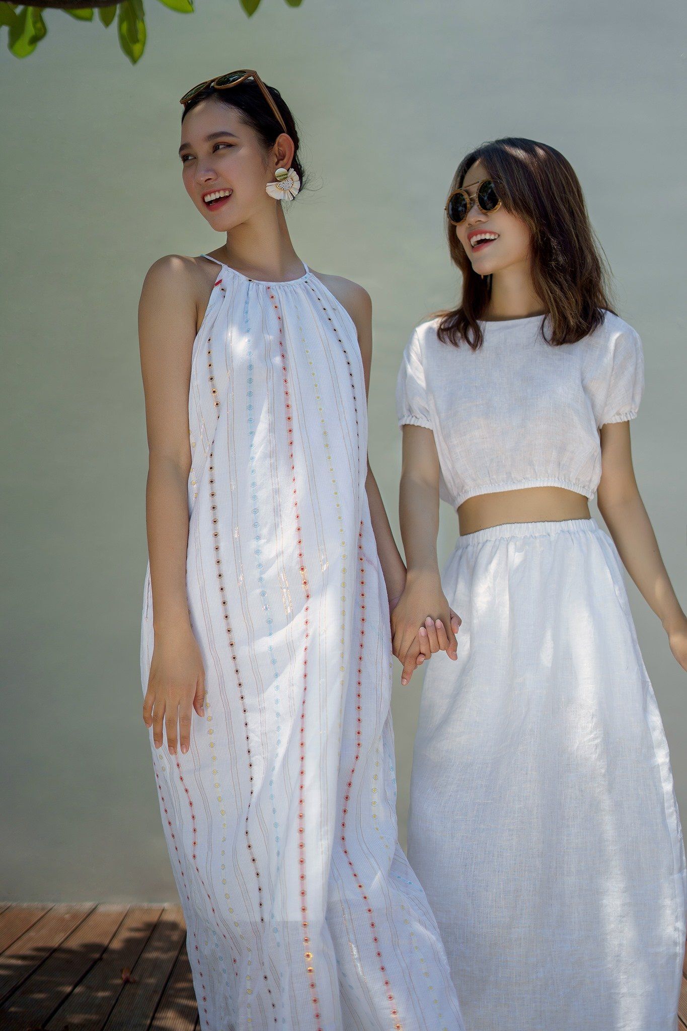 Fiona Dress - Đầm cổ yếm bảy màu D115