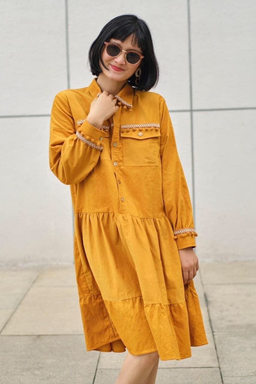 Heritage Dress - Đầm Suông Tay Dài V07