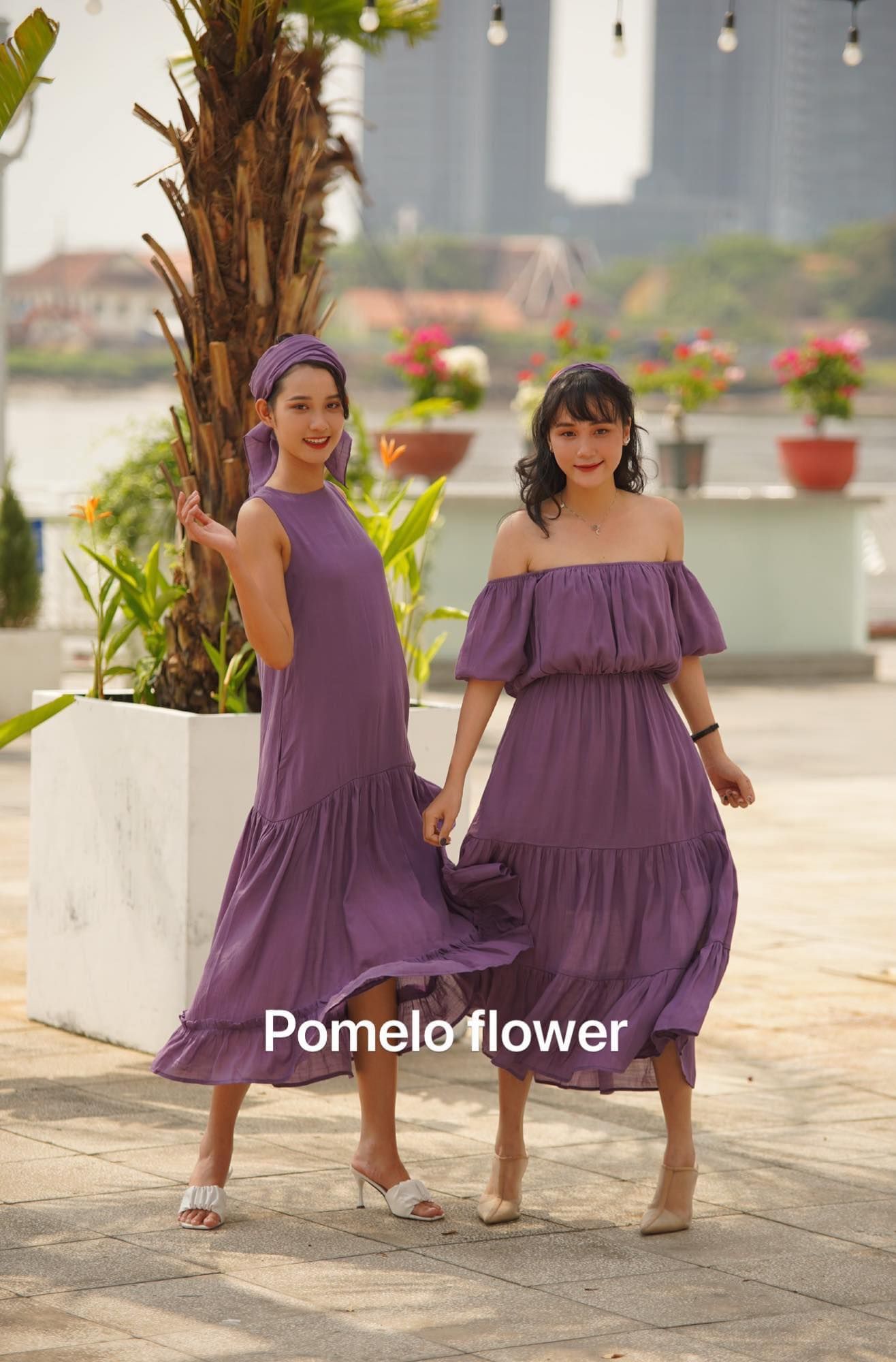 Đầm xô lụa sát nách