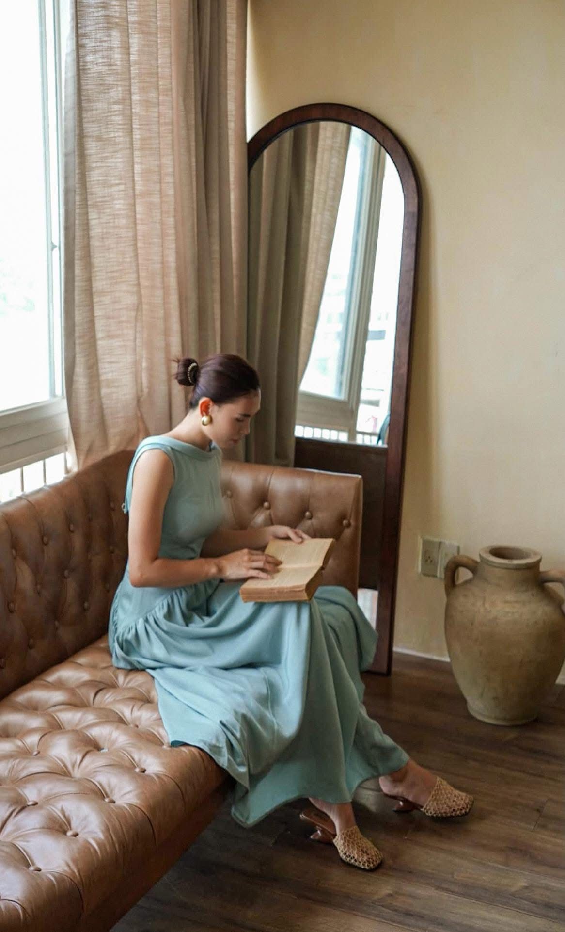 Claudette Dress - Đầm Thiết Kế Vintage QE001