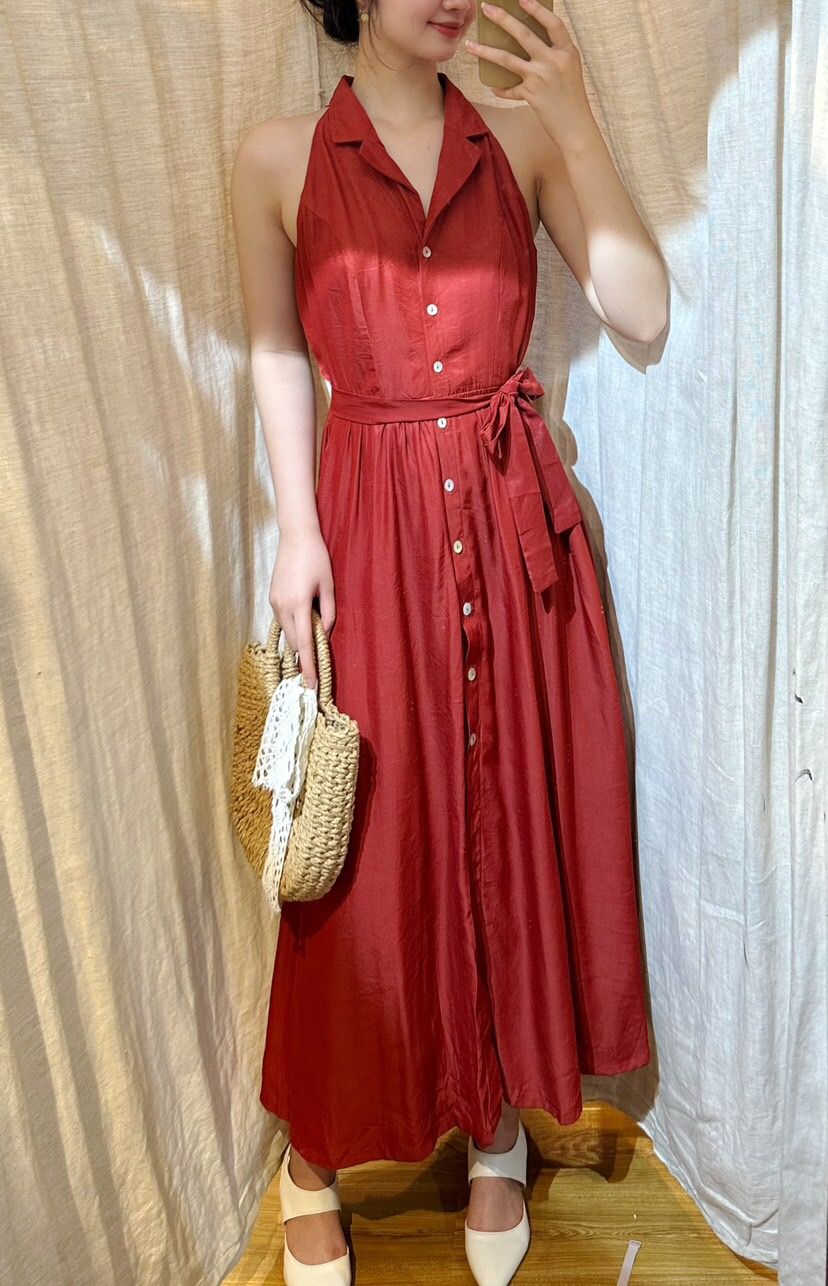 Kayla Dress - Đầm Sơ Mi Sát Nách E72