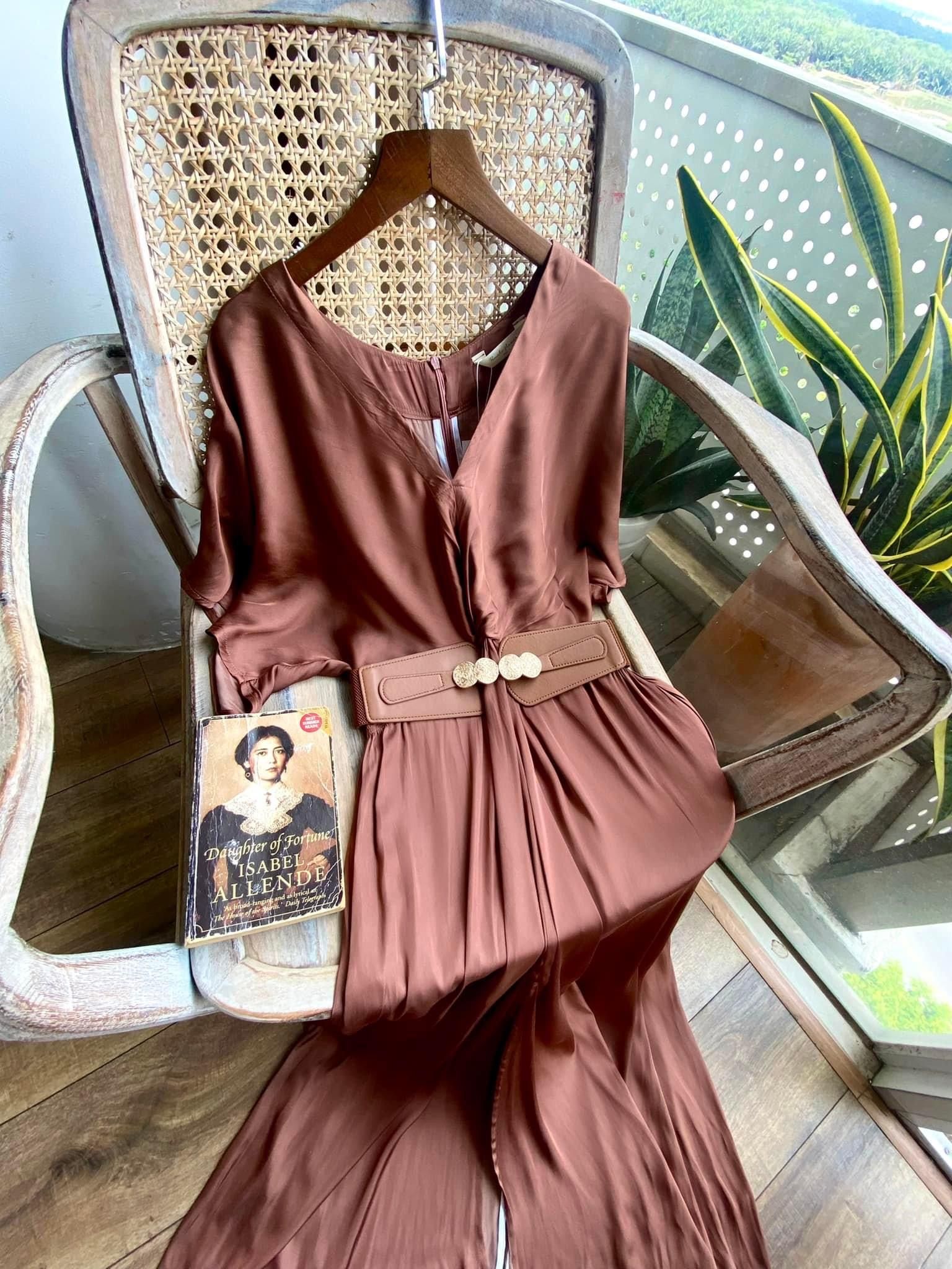 Amelie silk dress - Đầm Xoắn Eo Lụa L04