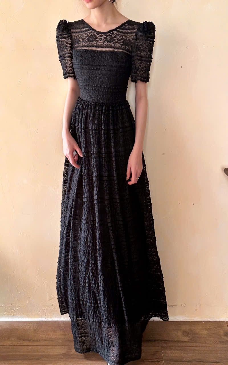 Olivia Lace Dress - Đầm Ren Tay Ngắn Q006