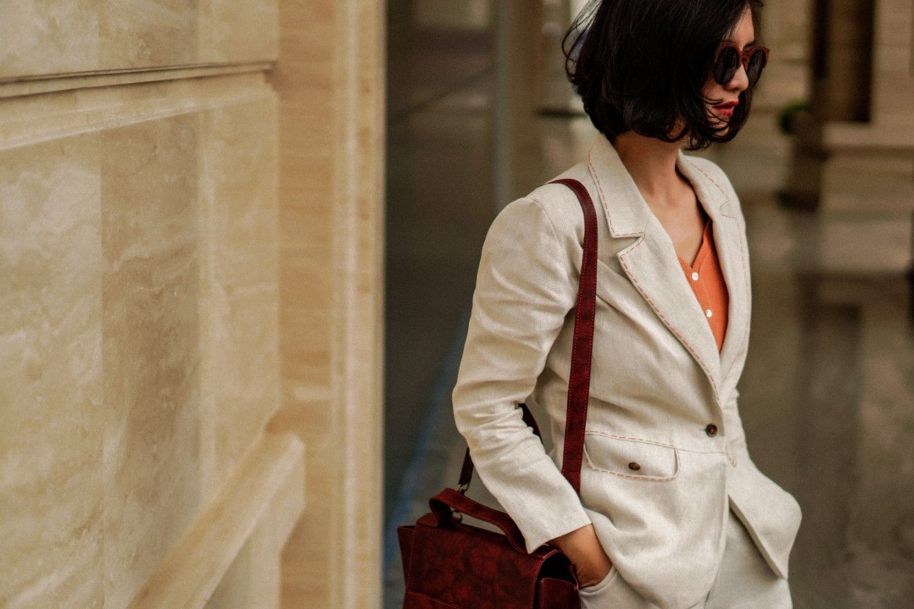 Áo Vest Và Quần Linen - S55