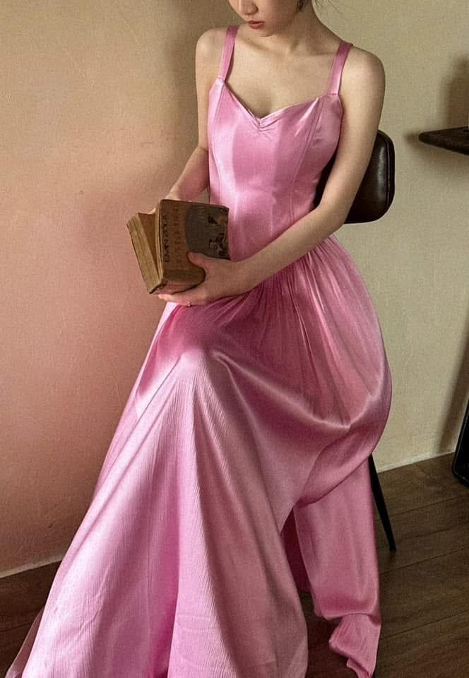 Josephine Dress - Đầm Corset Lụa Vintage