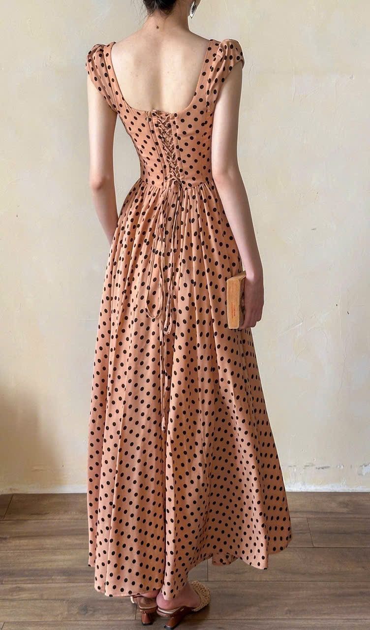 Adela Dress - Đầm Corset Cổ Điển Tay Hến V21