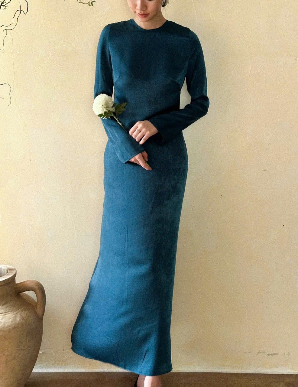 Eudora Silk Dress - Đầm Lụa Tay Dài D1008