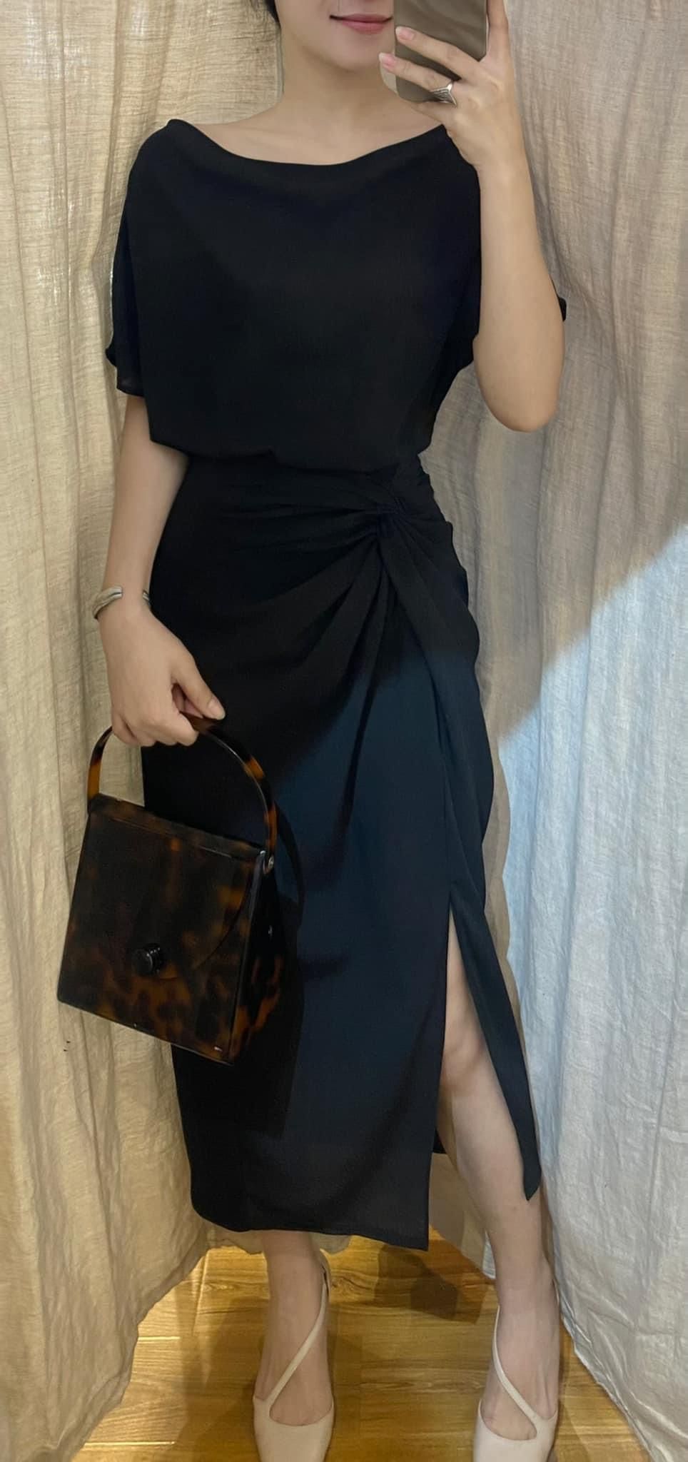 Mary Set - Set Áo Và Chân Váy Xoắn Eo L03