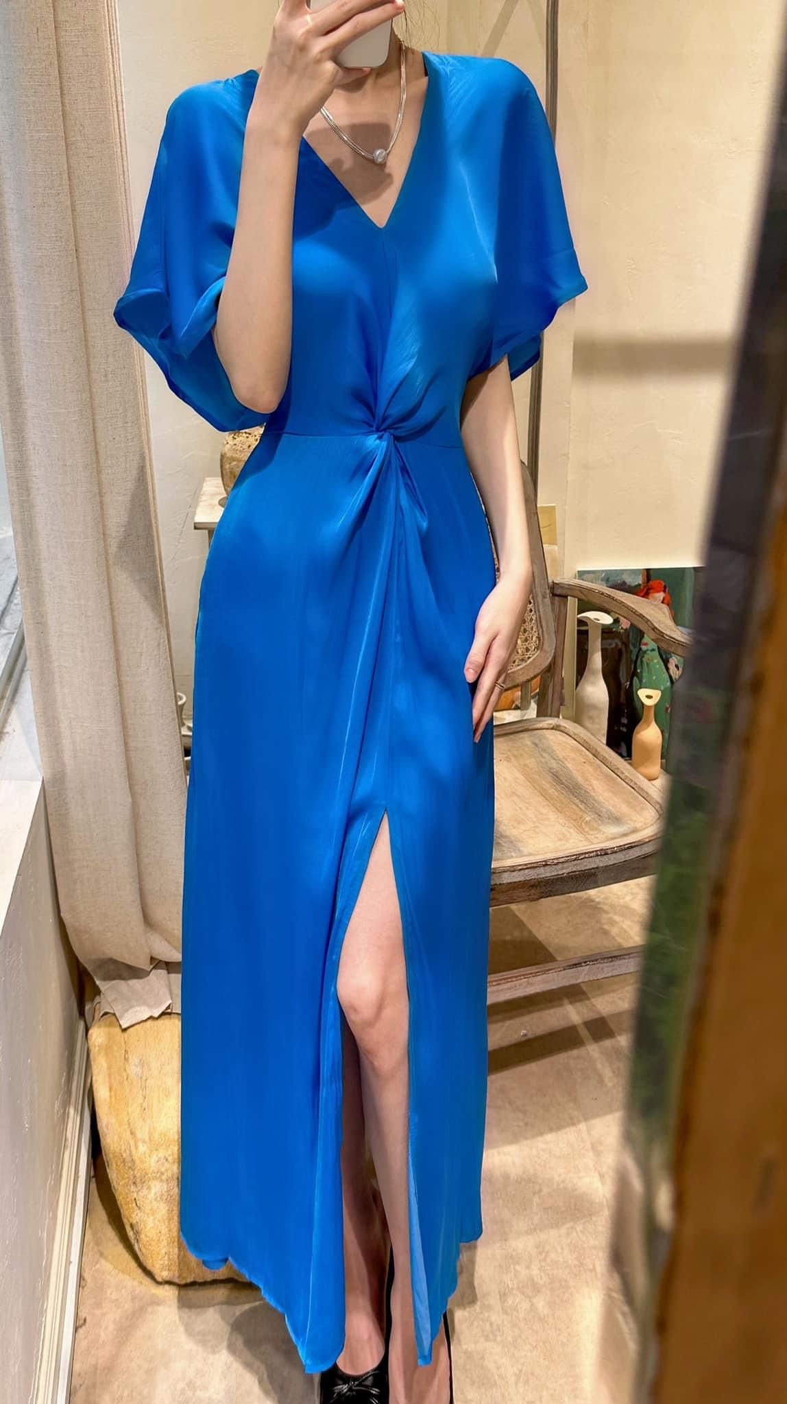 Amelie silk dress - Đầm Xoắn Eo Lụa L04