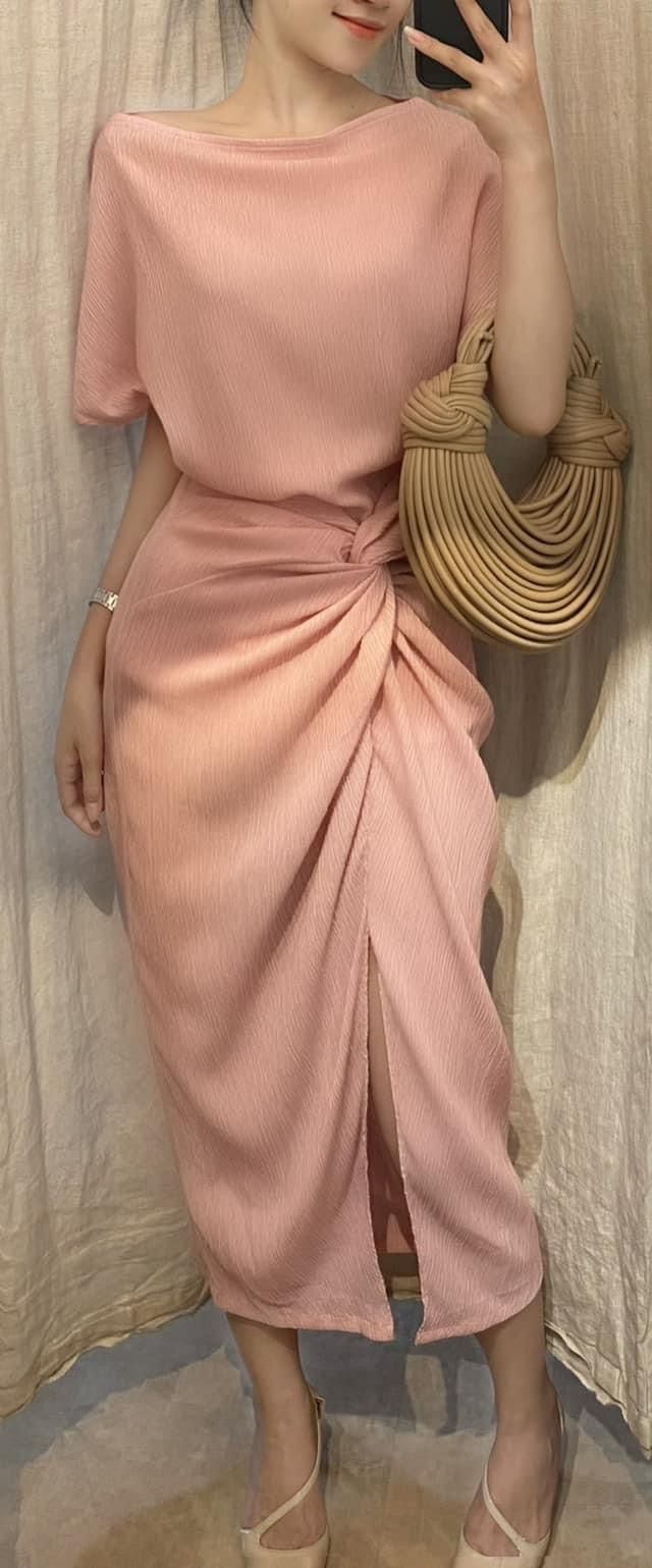 Mary Set - Set Áo Và Chân Váy Xoắn Eo L03
