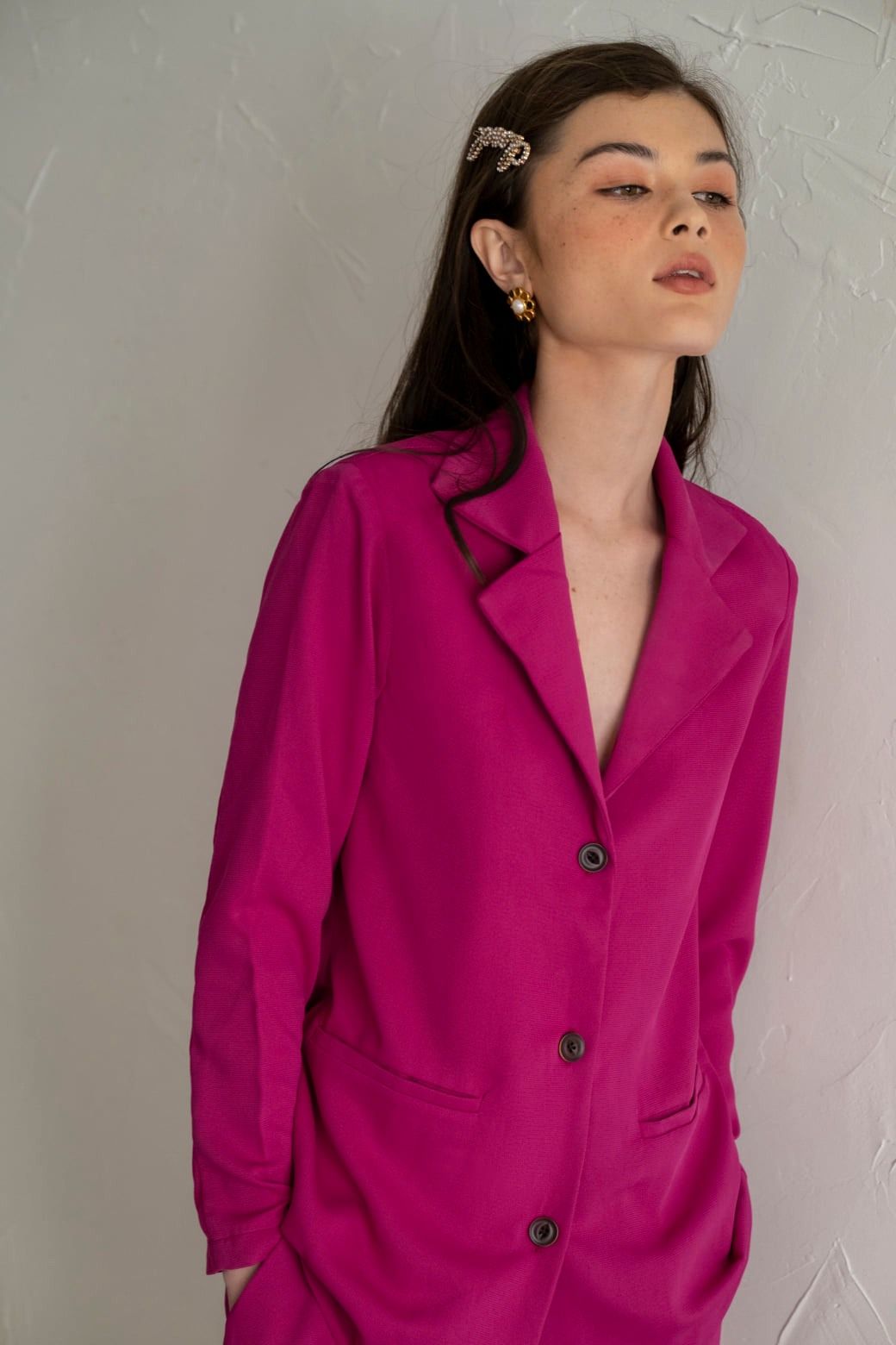 Blazer vàng ba cúc - Delicate A05 A06