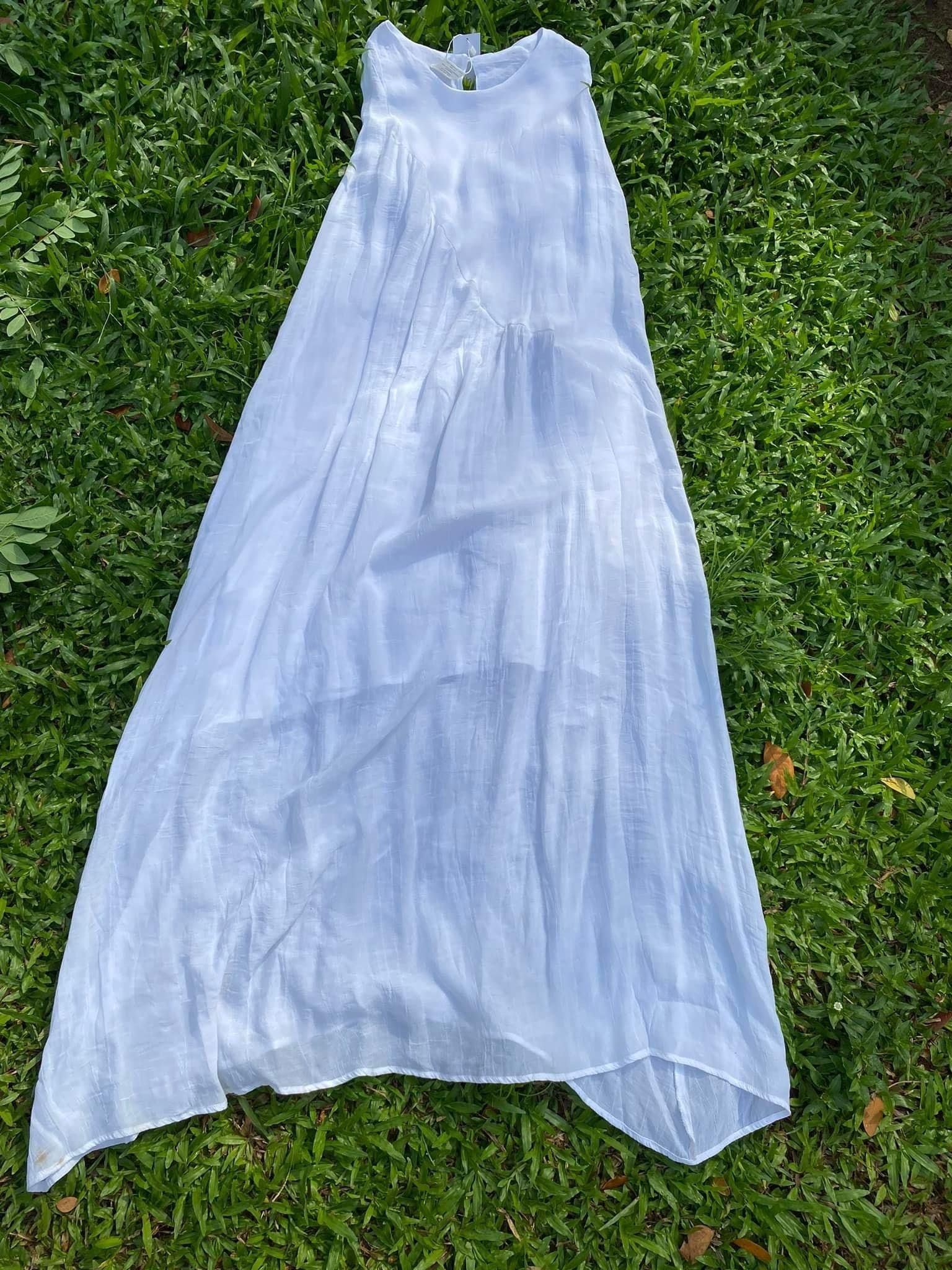 Sierra Dress - Đầm sát nách tím, bèo chéo (Mẹ) La46