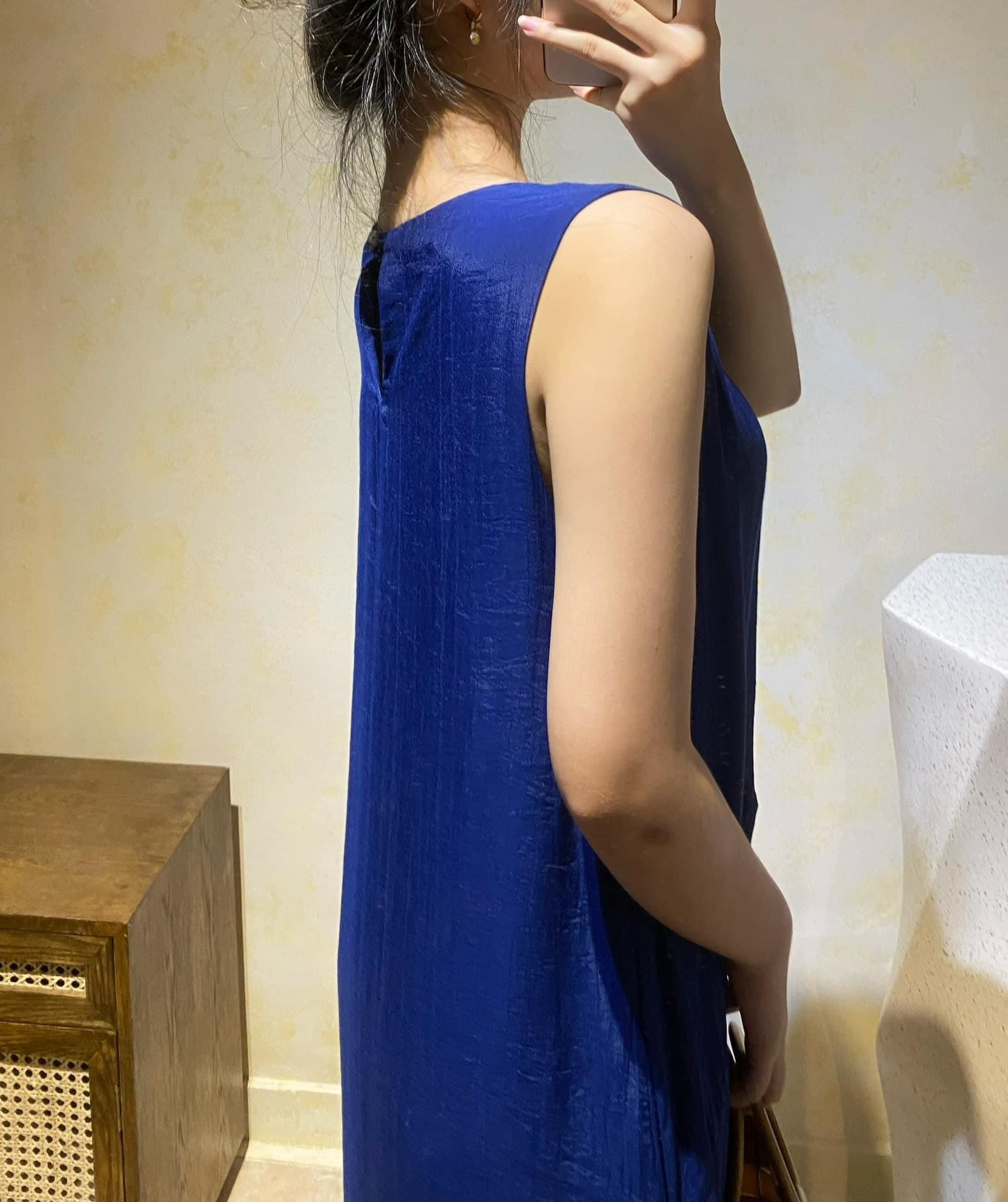 Sierra Dress - Đầm sát nách tím, bèo chéo (Mẹ) La46
