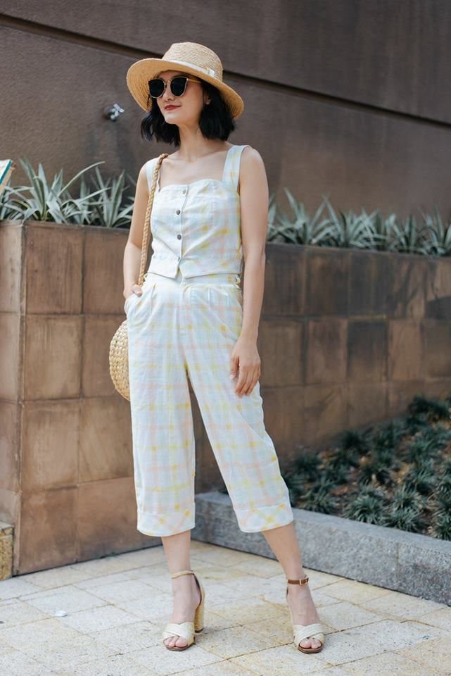 Quần kẻ caro nhiều màu - Hello summer Q37