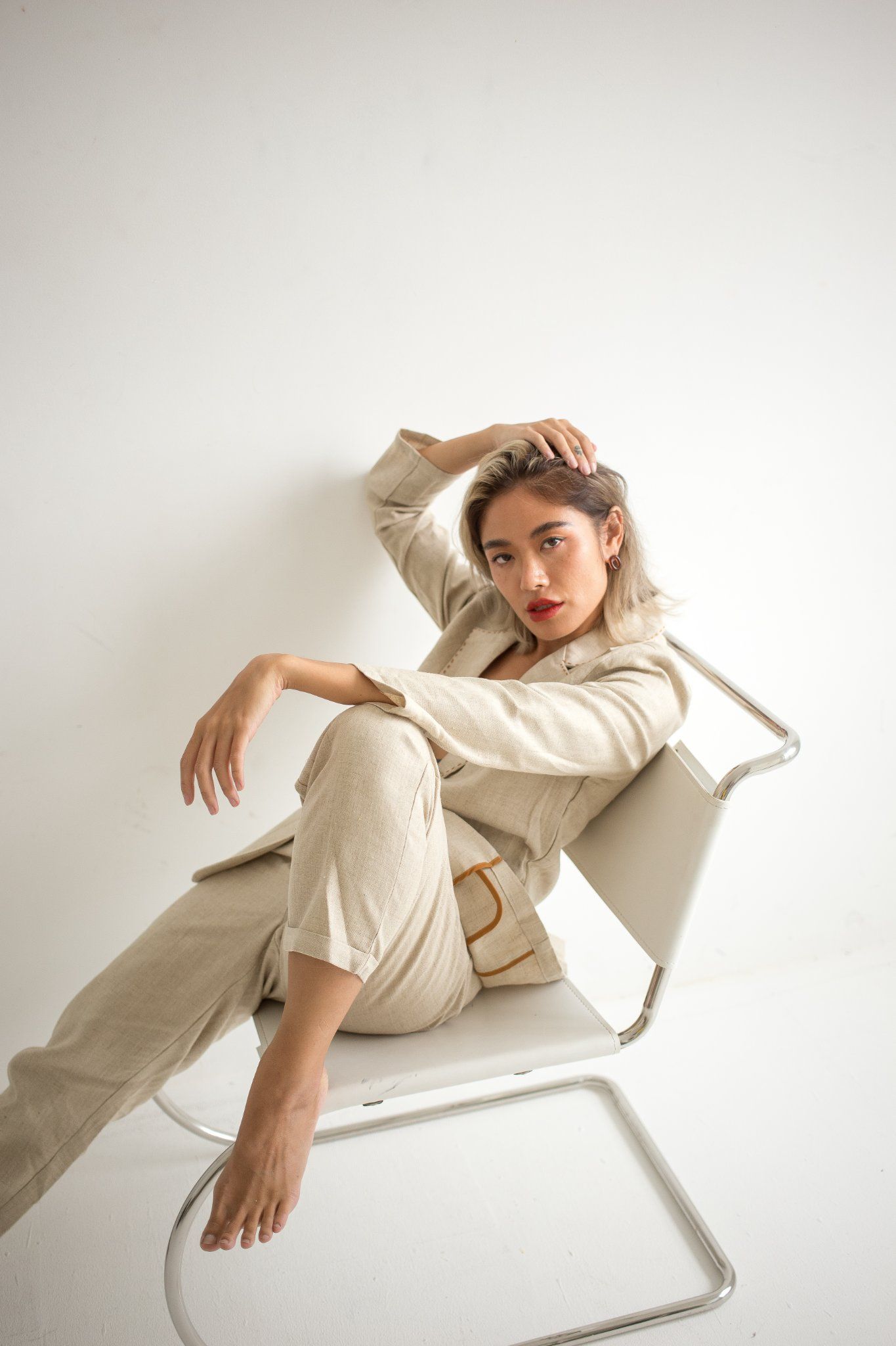 Áo Vest Và Quần Linen - S55