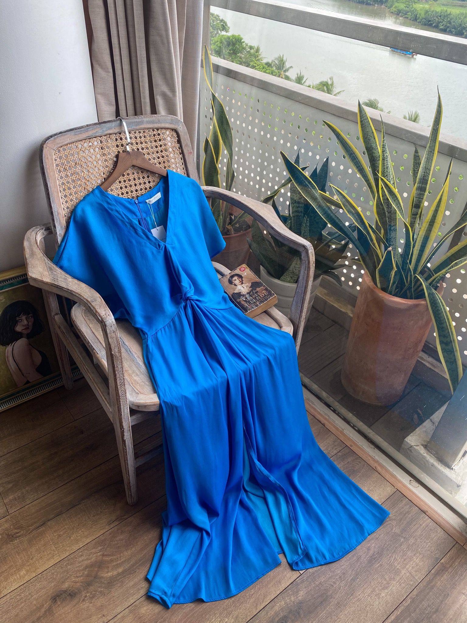 Amelie silk dress - Đầm Xoắn Eo Lụa L04