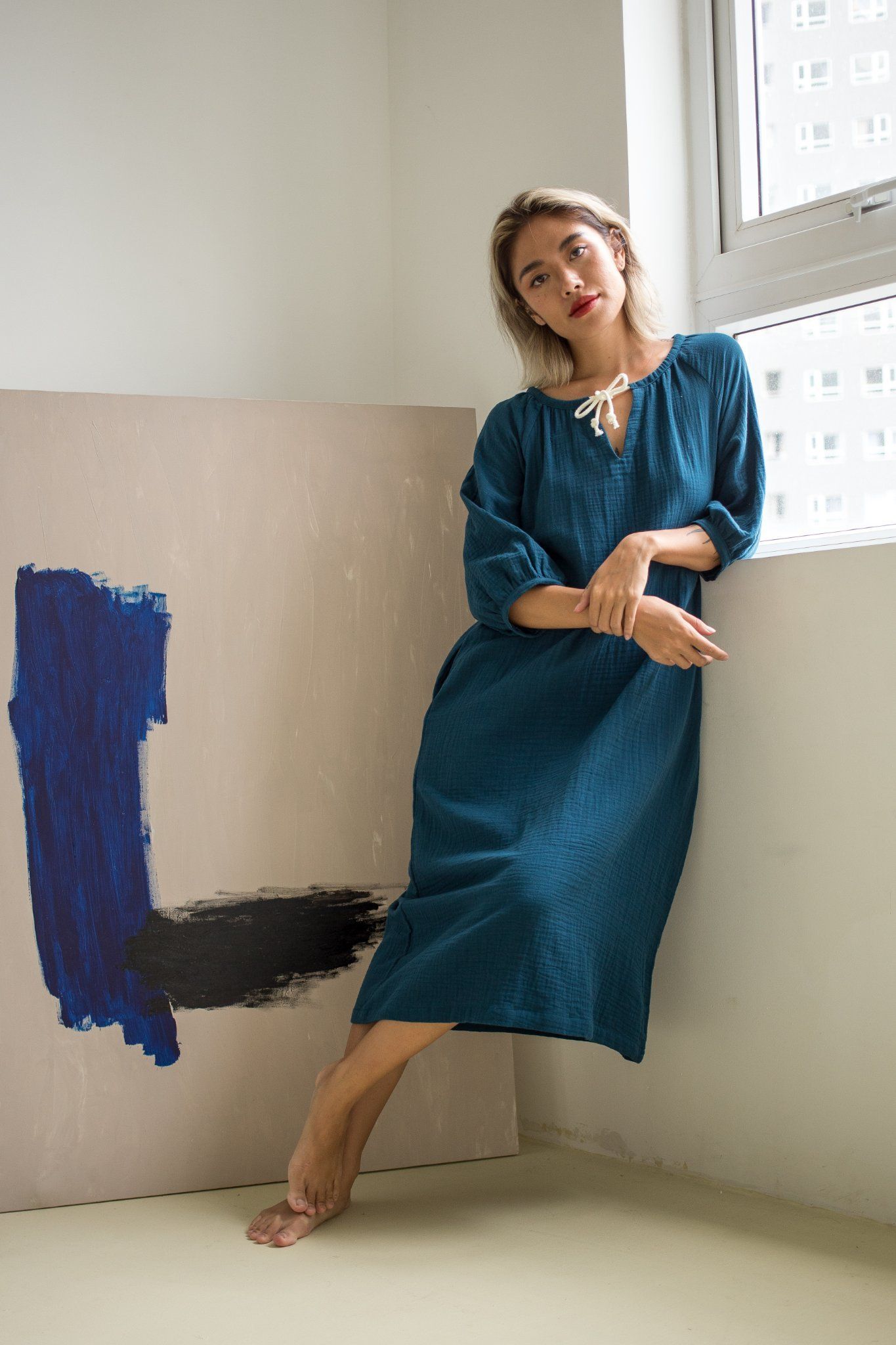 Lunar Dress - Đầm suông tay lỡ - D679