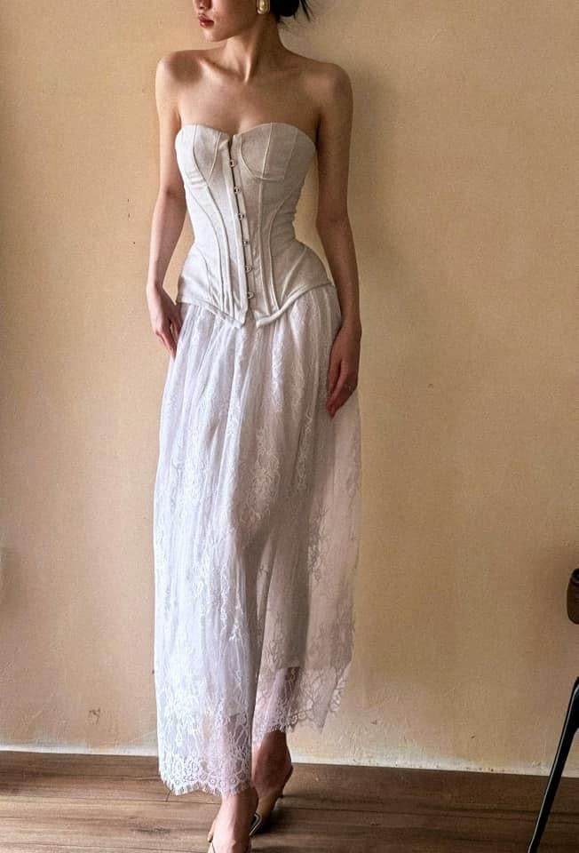 Clairey Skirt - Chân Váy Ren Dáng Dài CV01