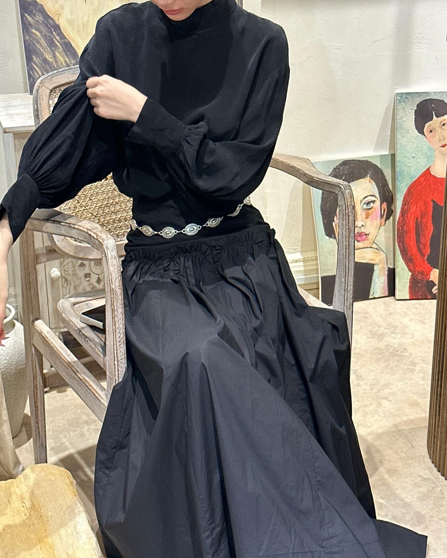 Cecilia Top - Áo Lụa Tay Dài D992