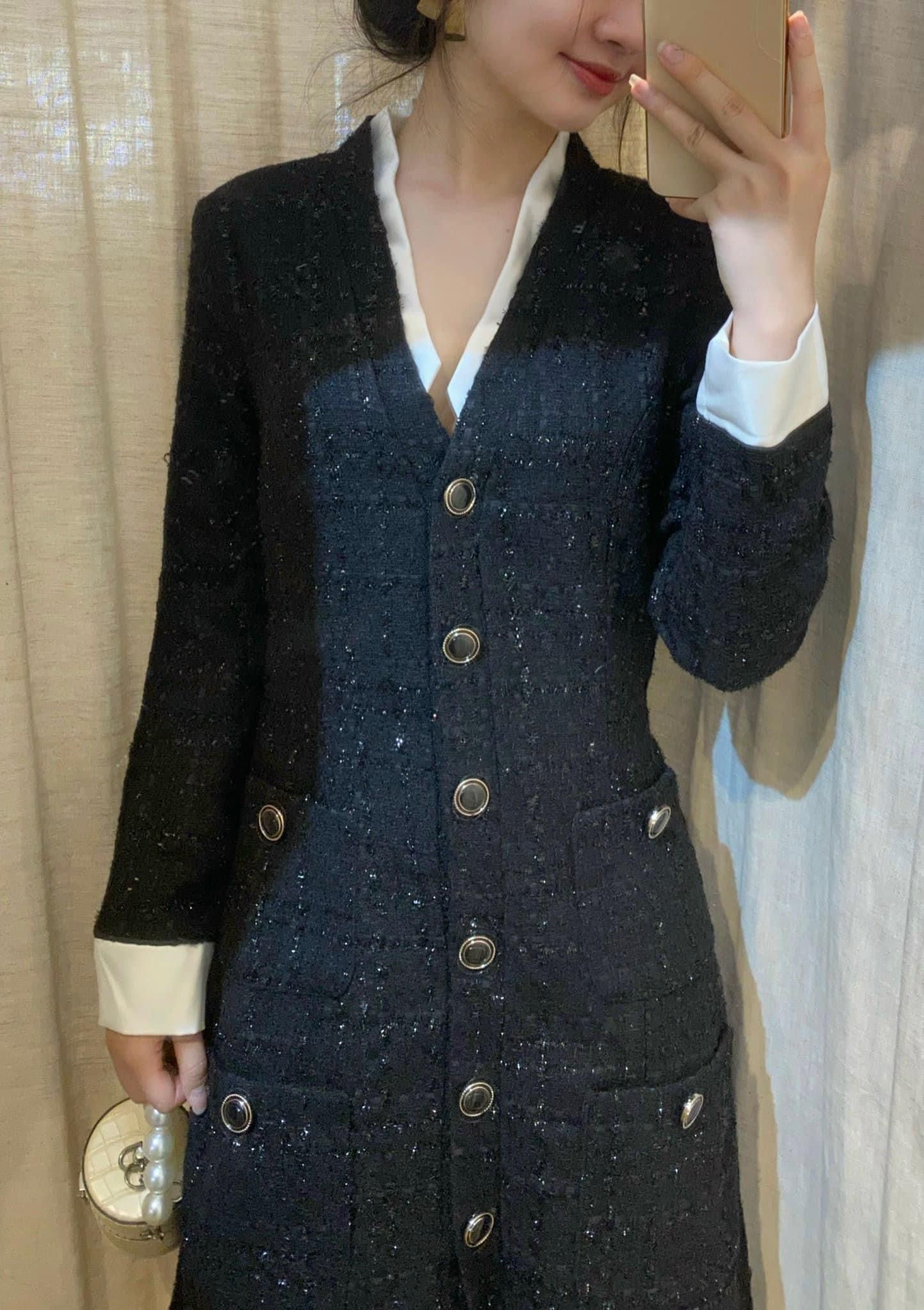 Reece Dress - Đầm Tweed Sơ Mi D748