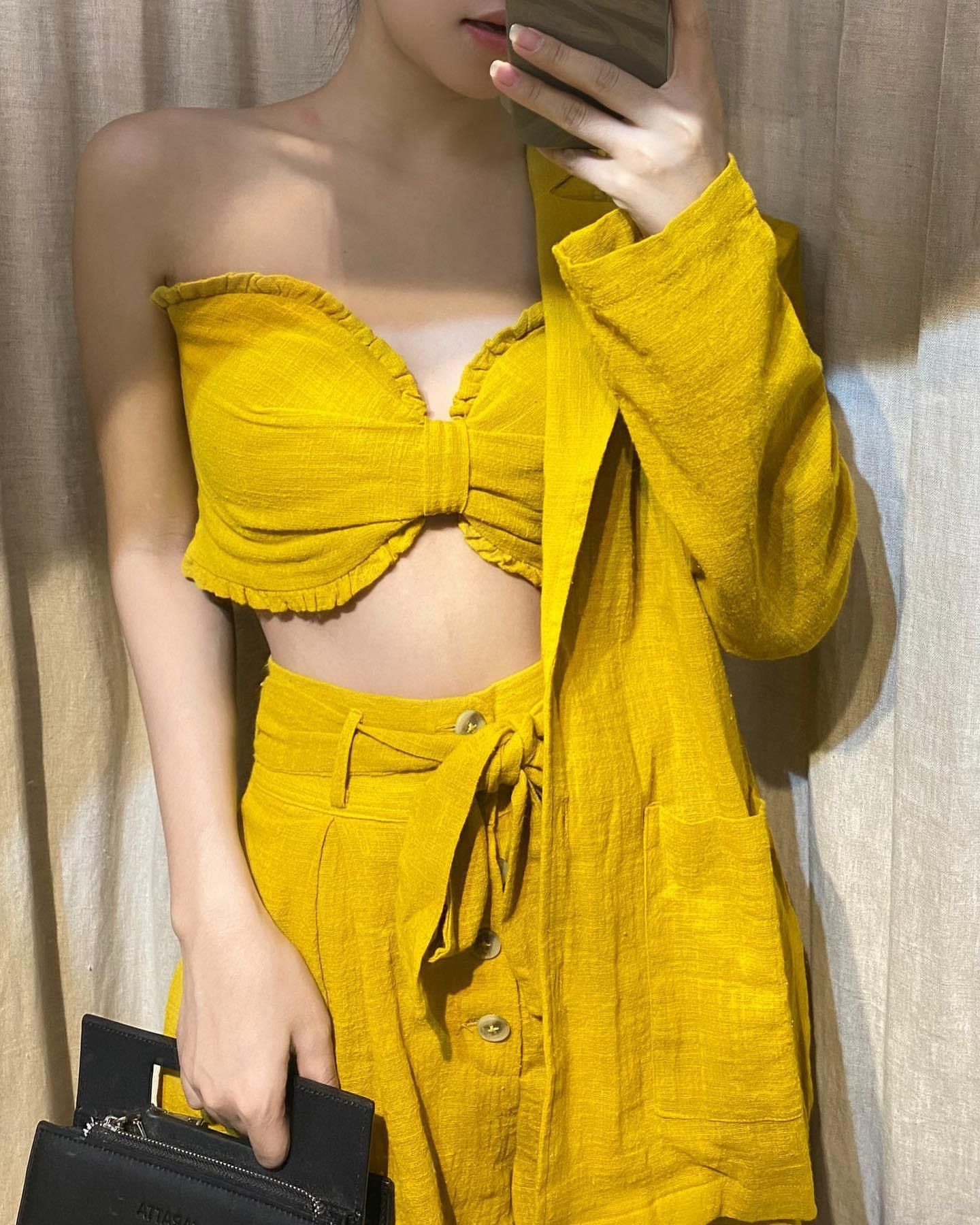 Quần xô short đai lưng (Bukhara Set) Q54 Q55