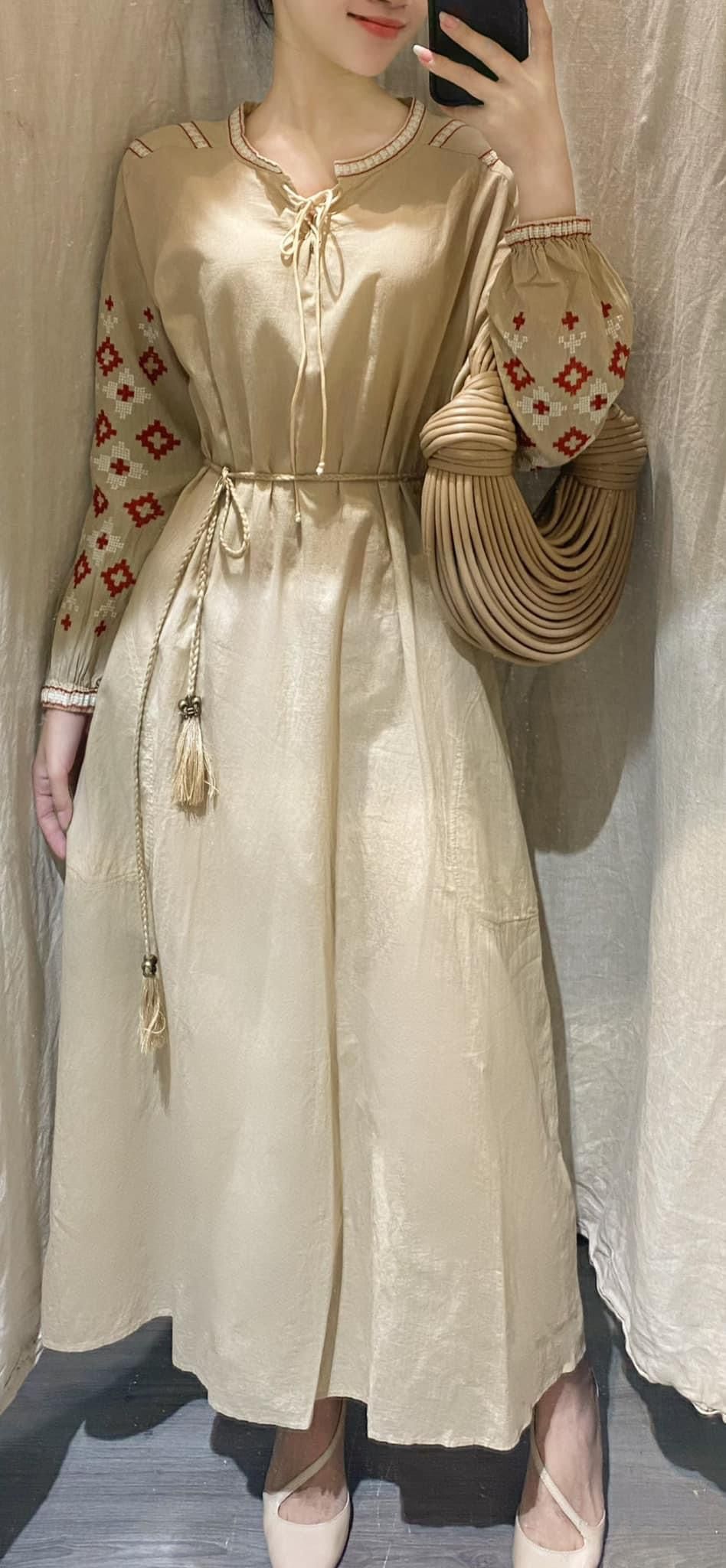 Eira Dress - Đầm thổ Cẩm Linen D959