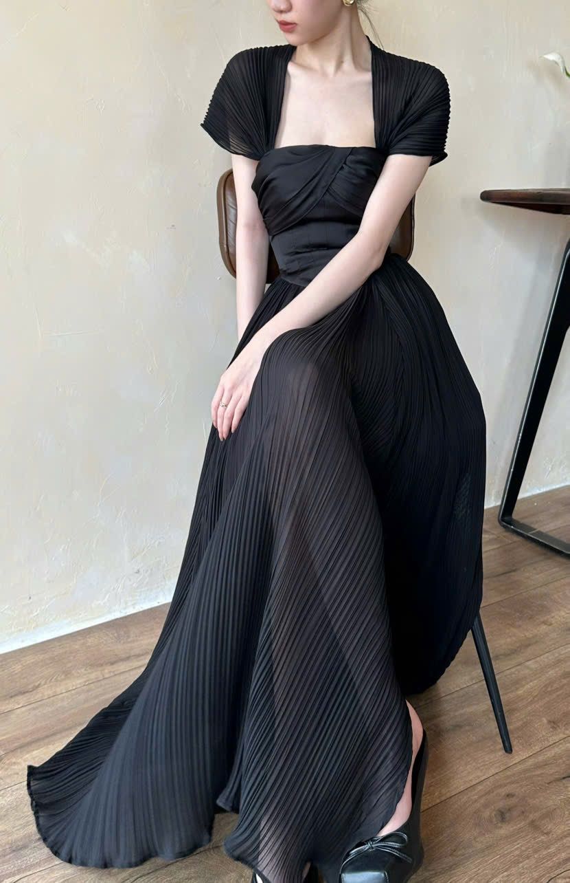 Alexandra Dress - Đầm Corset Tay Hến V20