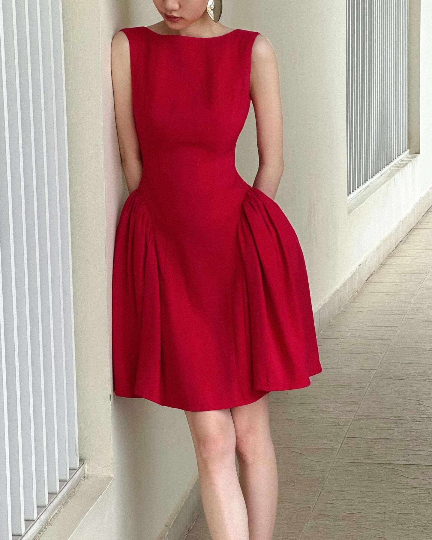 Mermy Dress - Đầm Nhún Hông Thiết Kế HN380