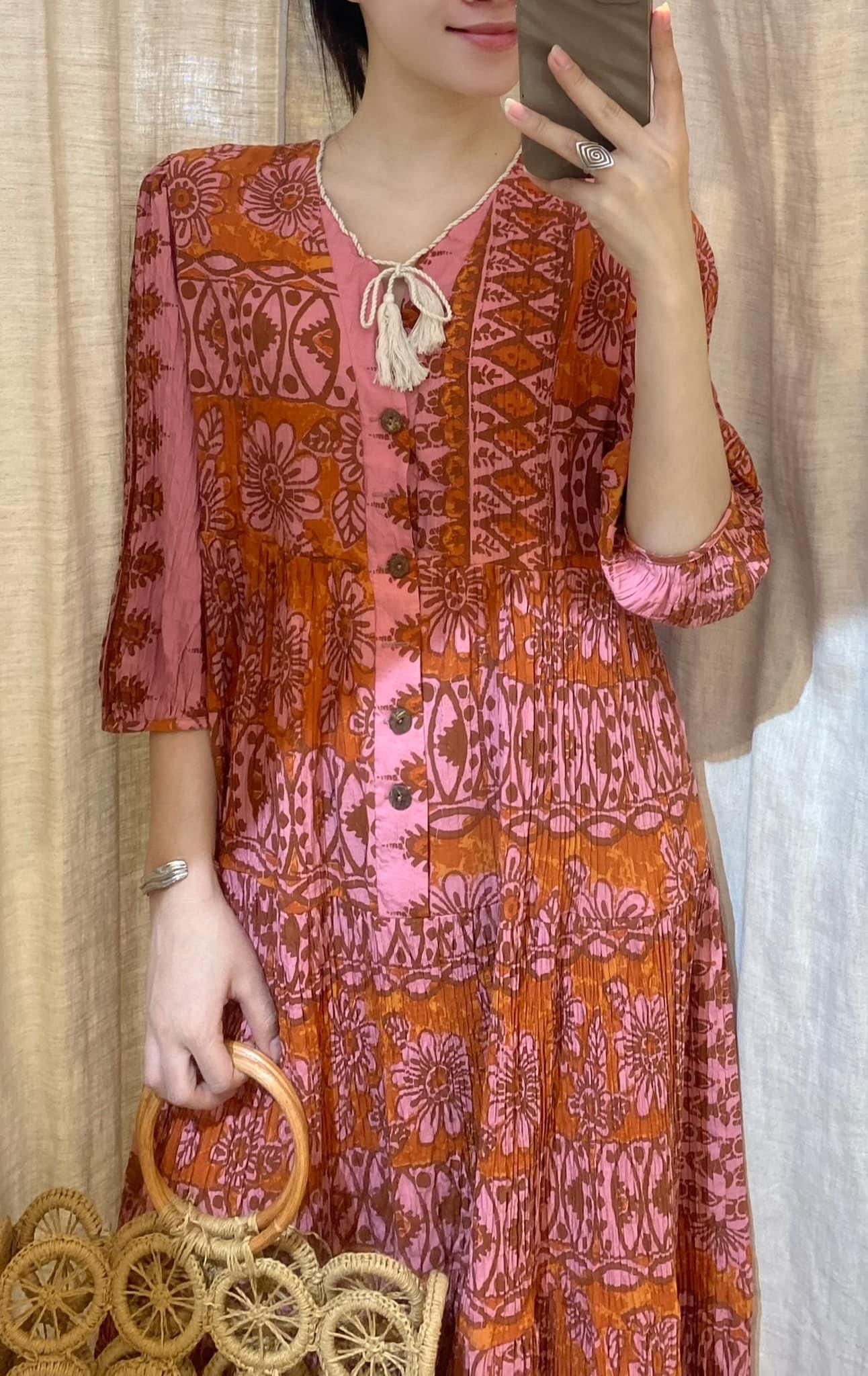 Agisa Dress - Đầm Thổ Cẩm D24