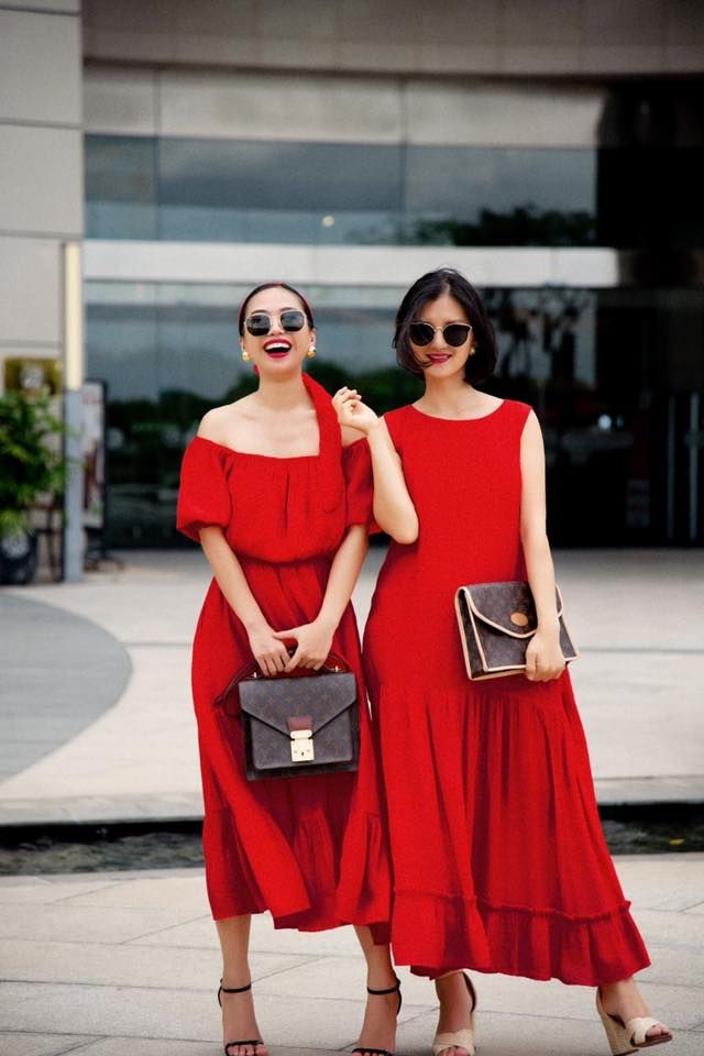 Đầm xô lụa trễ vai L34