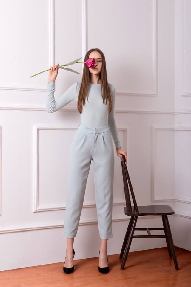 Quần tây xanh Pastel Q36