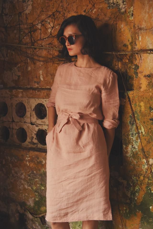Emory Dress - Đầm linen suông D413 -> D418
