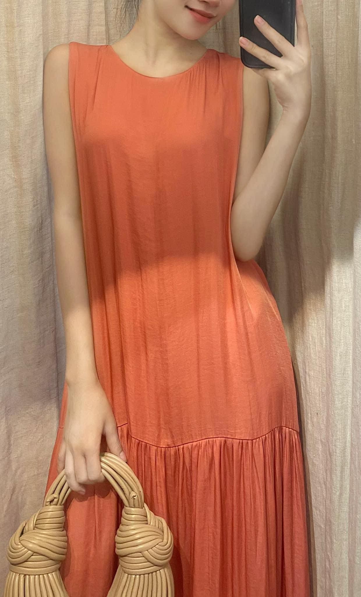 Emmie Dress - Đầm sát nách lụa các màu - D634